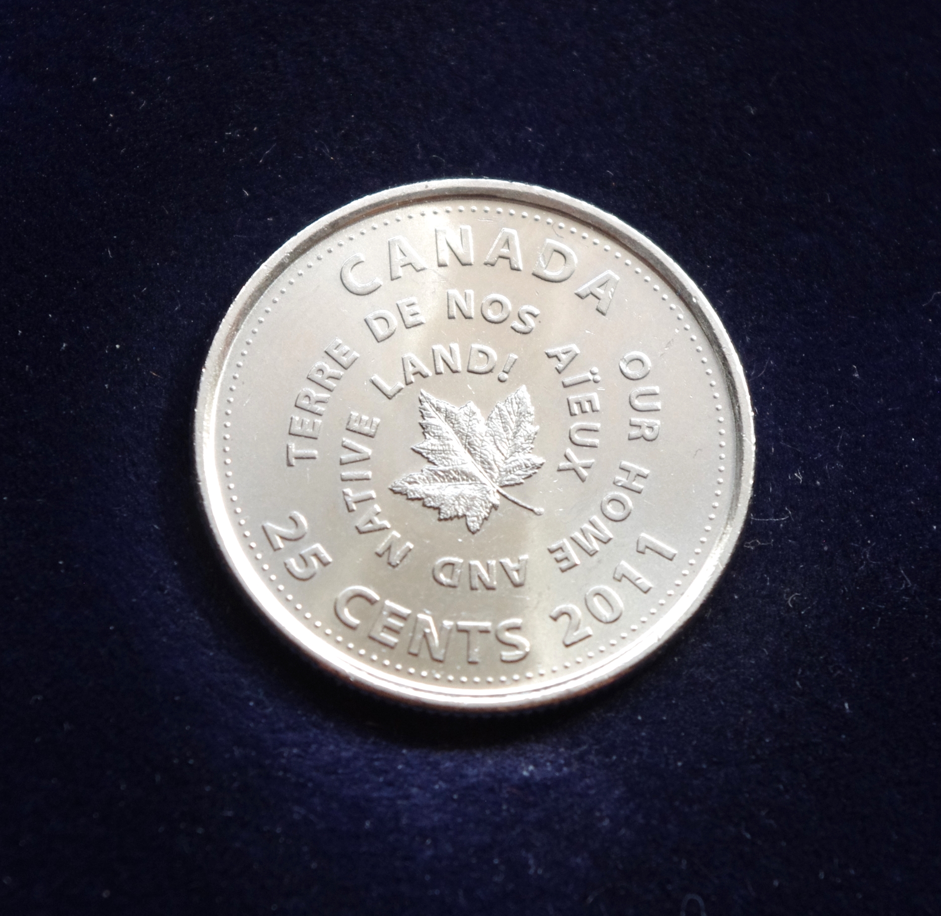 Kanada, proginiai 25 centai 2011m E