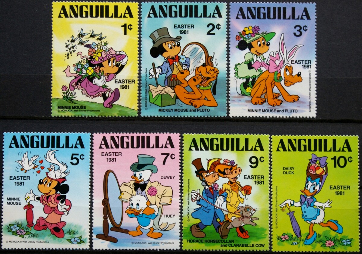 Angilija, MiNr 432-438 MNH**