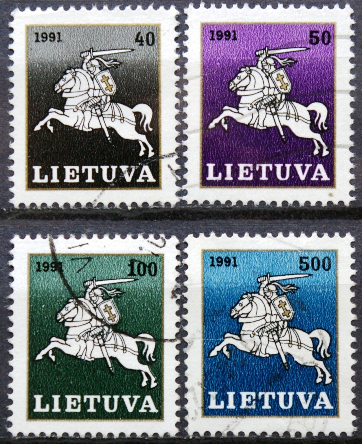 Lietuva, pilna serija MiNr 491-494 Used(O)