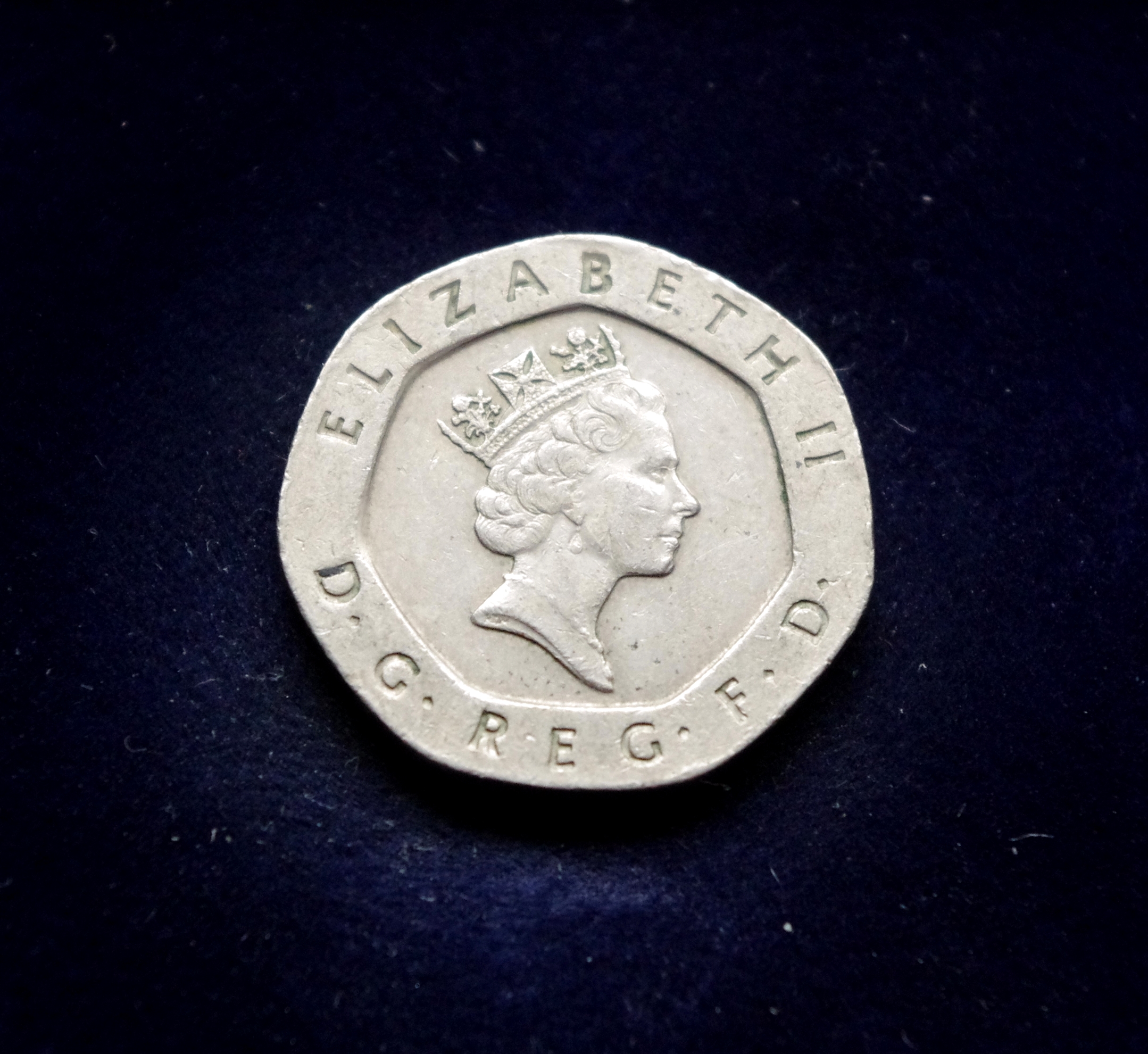 Didžioji Britanija, 20 pensų 1993m