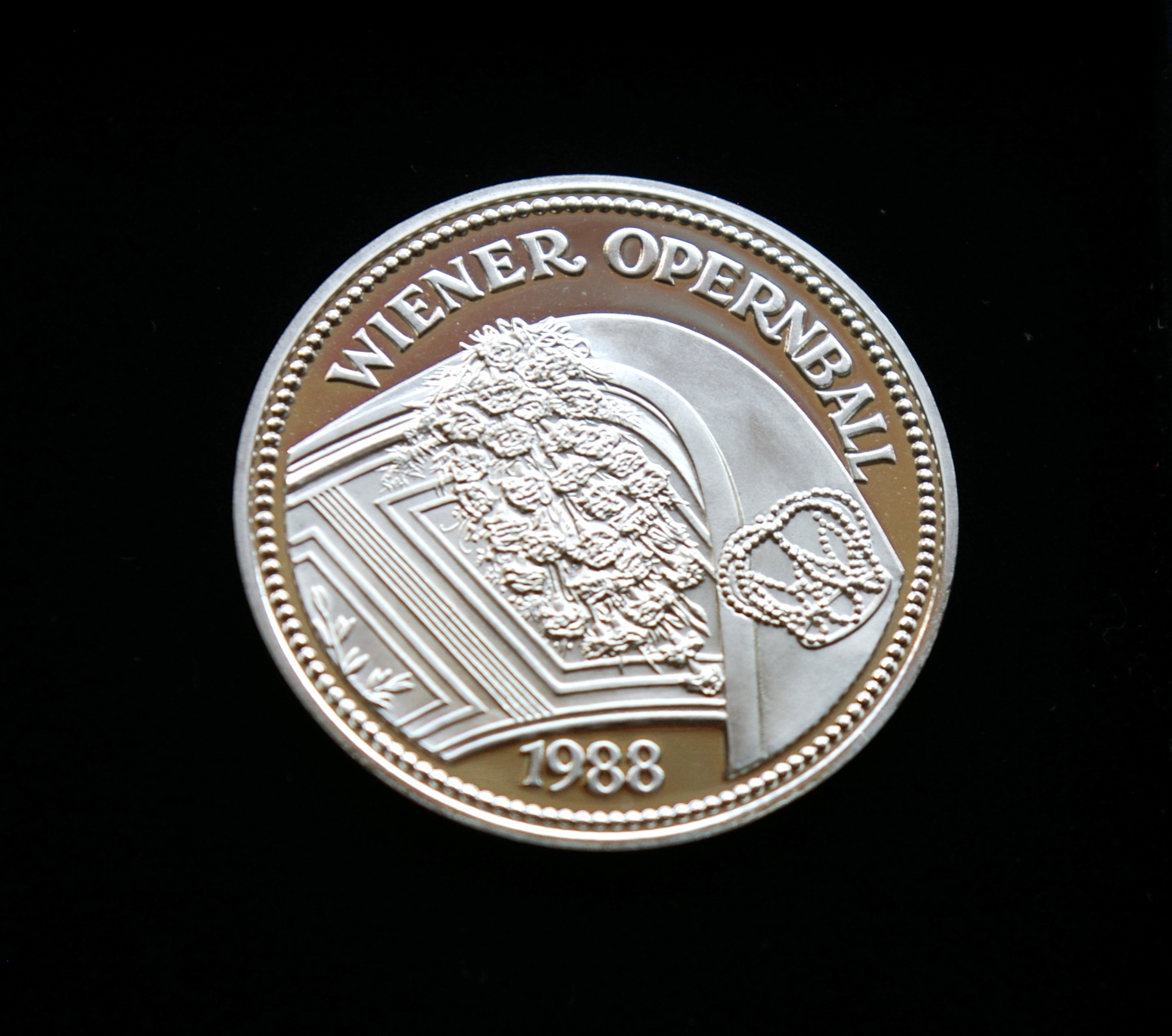 Austrija, SIDABRINIS 100 šilingų žetonas, 1988m