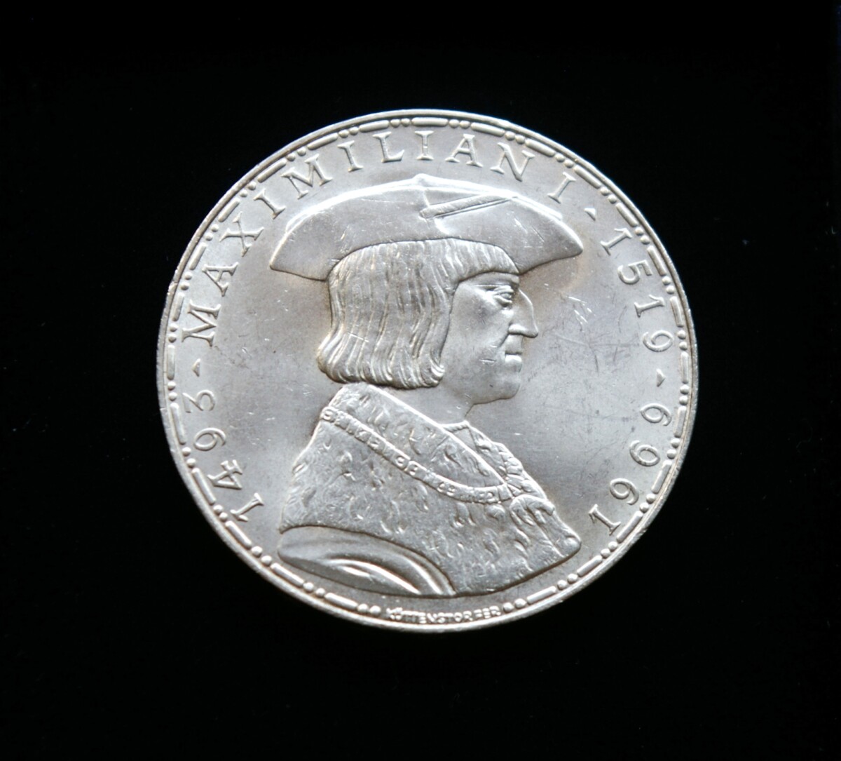 Austrija, SIDABRINIAI 50 šilingų, 1969m