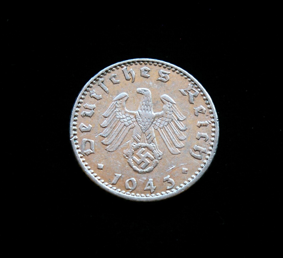 Vokietijos Reichas, 50 reichspfenigių 1943m-A