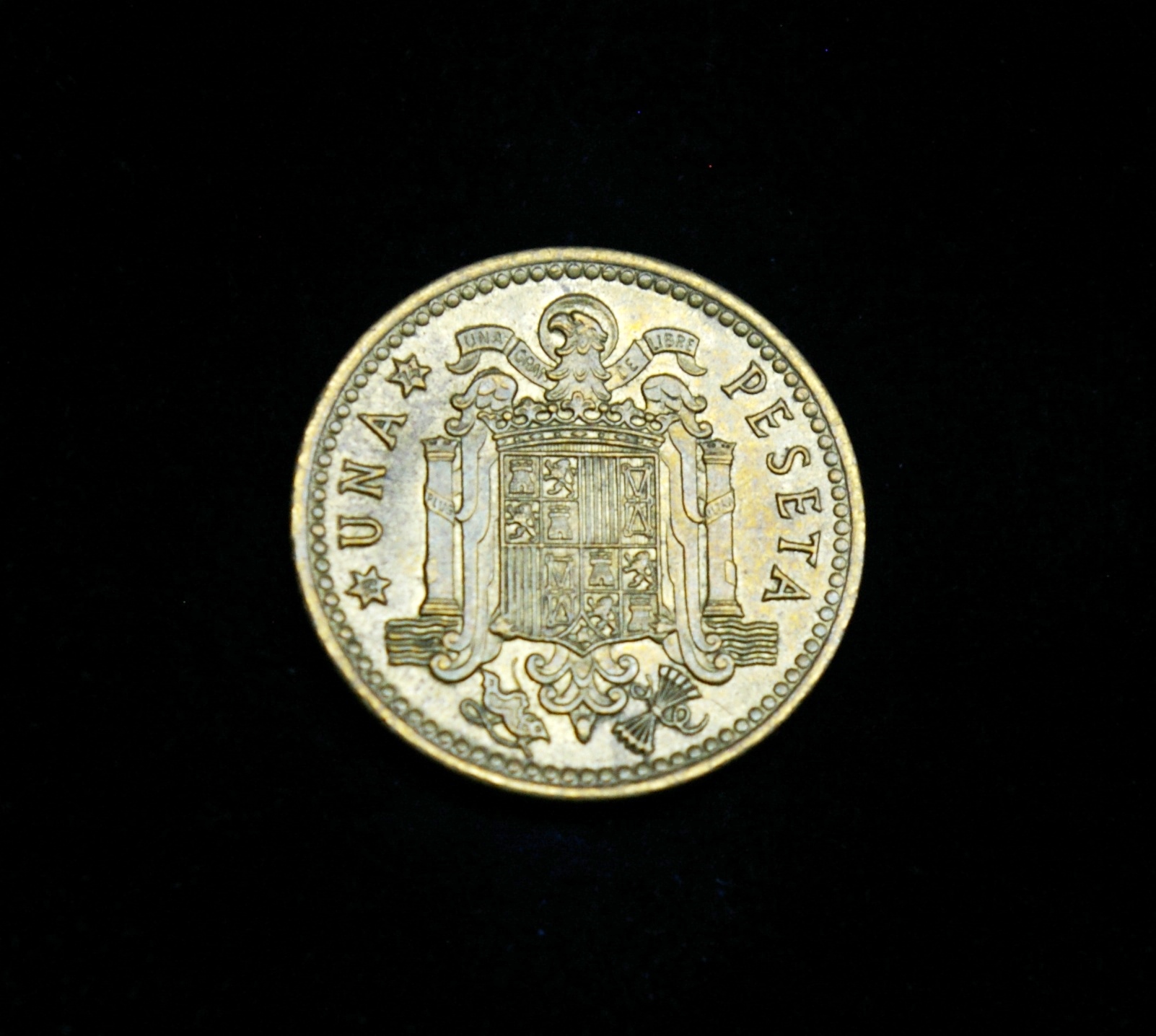 Ispanija, 1 peseta, 1966m *74