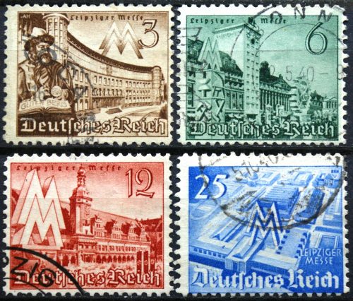 Vokietijos Reichas, pilna serija MiNr 739-742 Used (O)