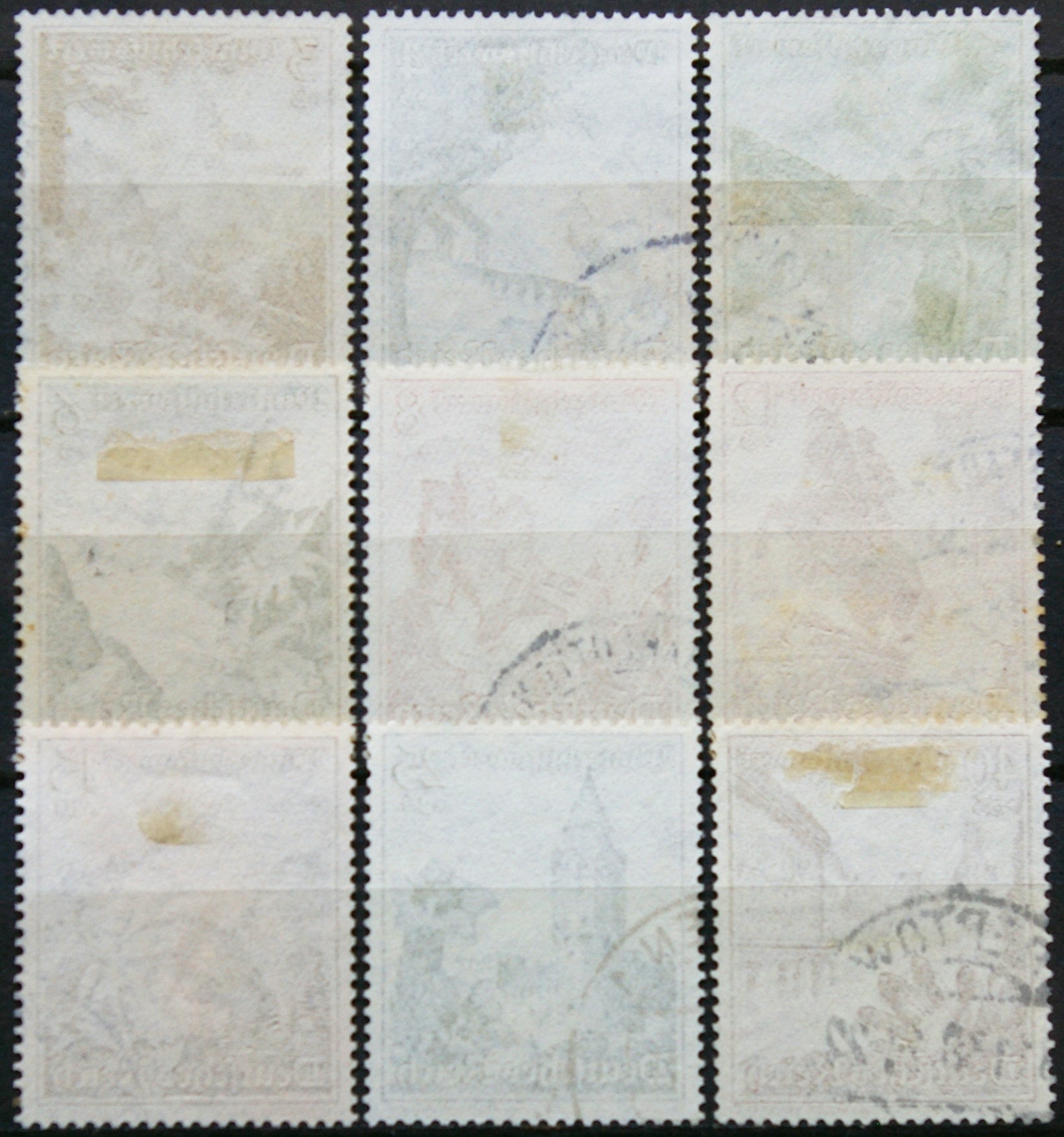 Vokietijos Reichas, pilna serija MiNr 675-683 Used(O)