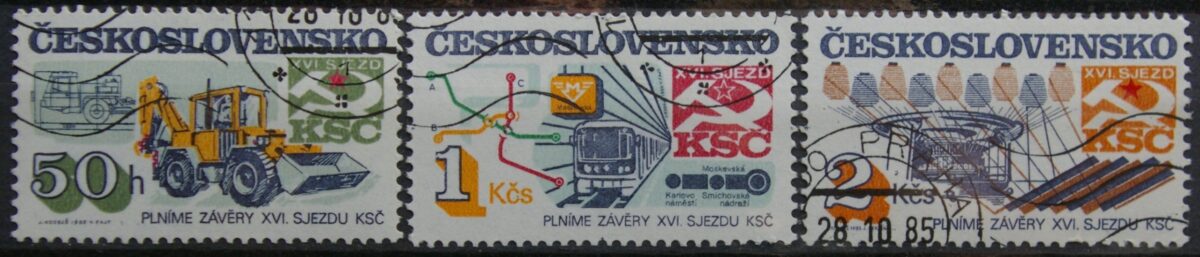 Čekoslovakija, pilna serija MiNr 2831-2833 Used (O)