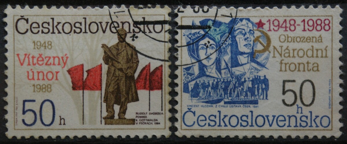 Čekoslovakija, pilna serija MiNr 2944A-2945A Used (O)