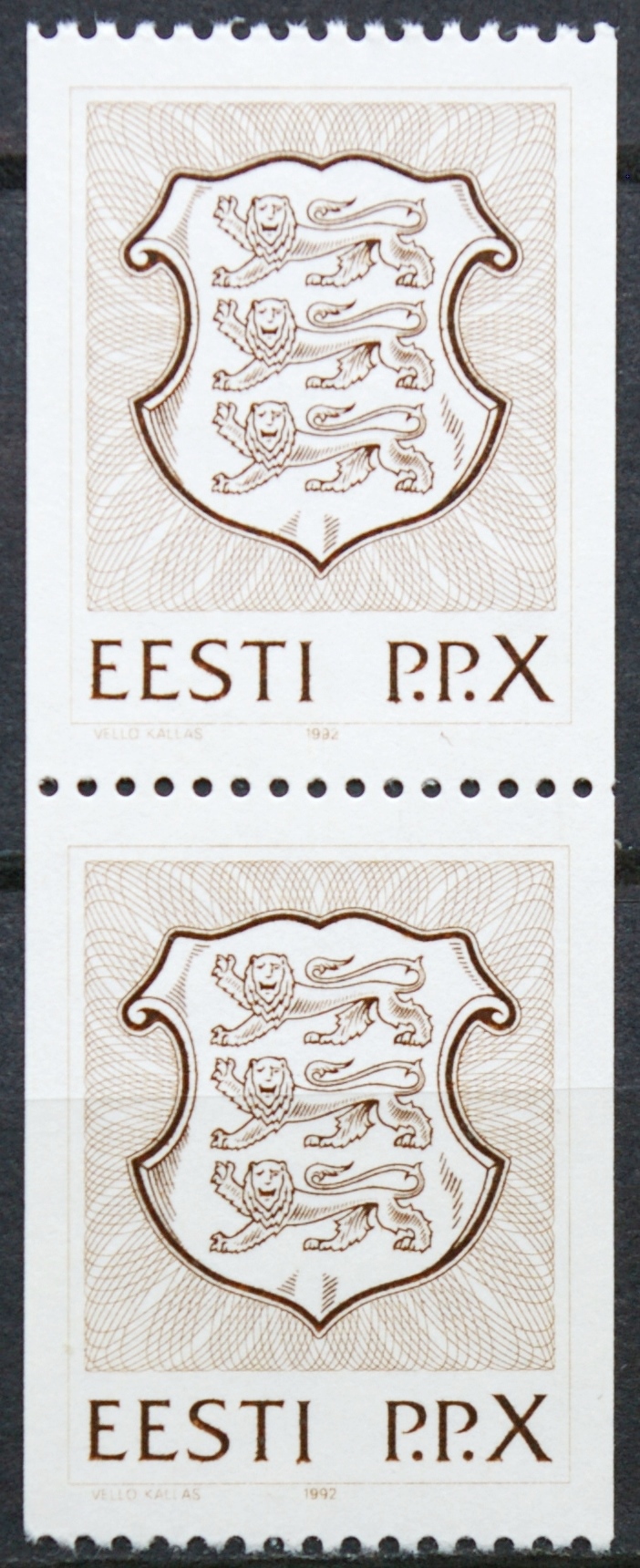 Estija, vertikali pora MiNr 186 MNH**