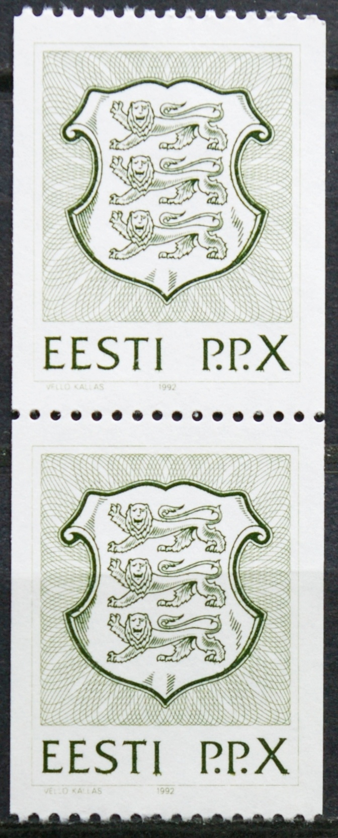 Estija, vertikali pora MiNr 187 MNH**