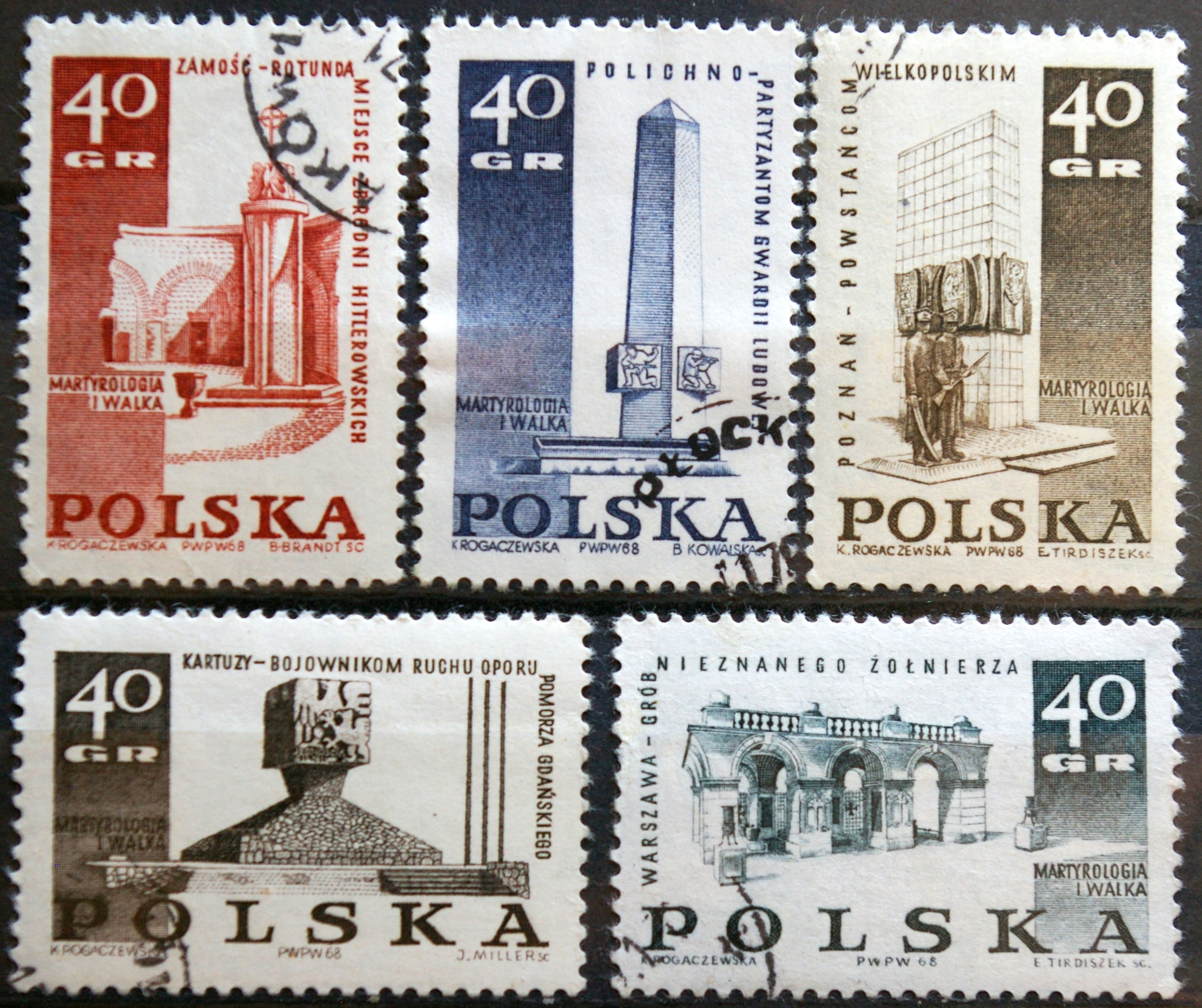 Lenkija, pilna serija ScNr 1620-1624 Used(O)