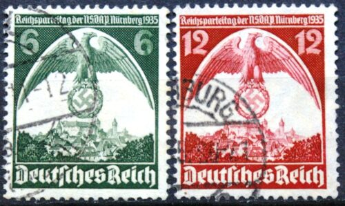 Vokietijos Reichas, pilna serija MiNr 586-587 Used (O)