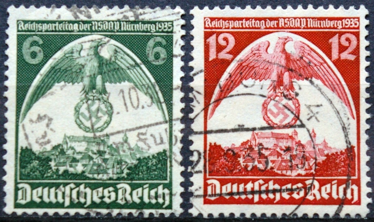 Vokietijos Reichas, pilna serija MiNr 586-587 Used (O)