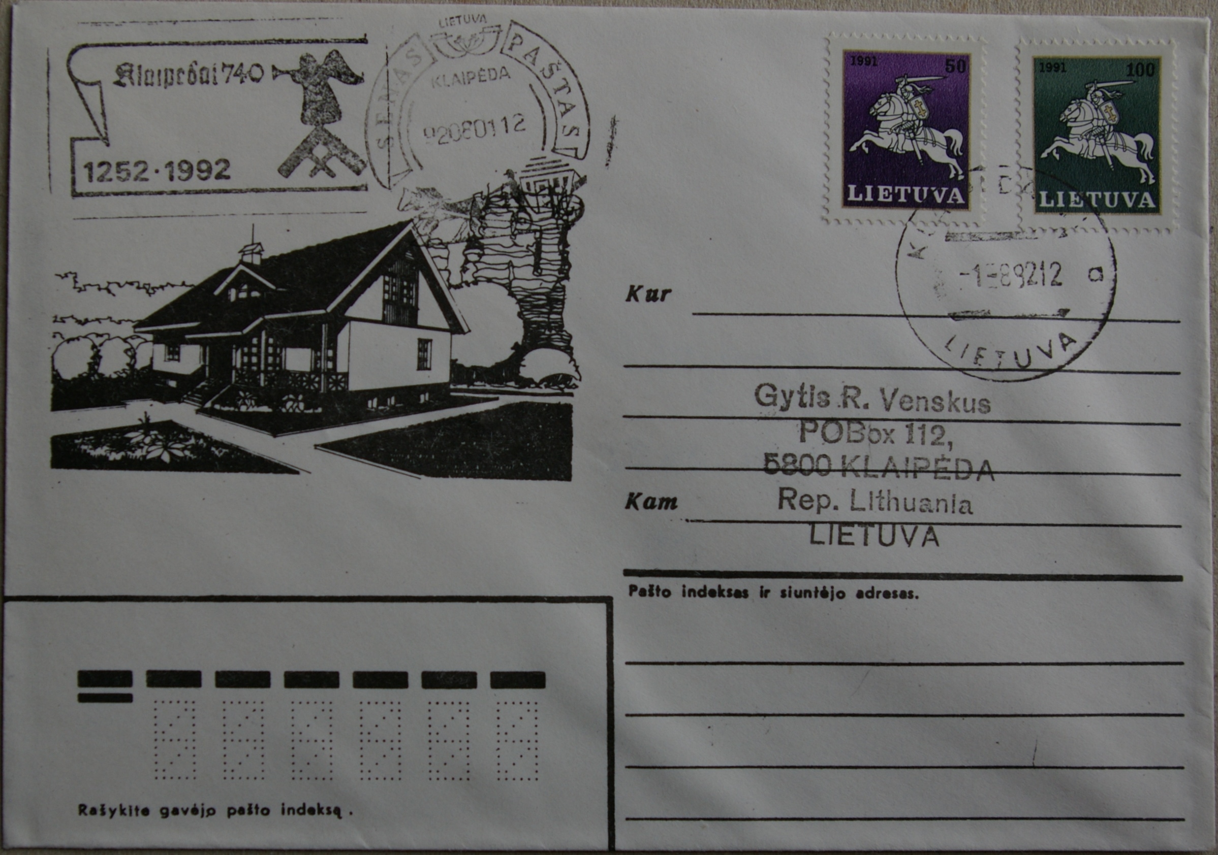 Lietuva, VPI "Žemprojektas" vokas G