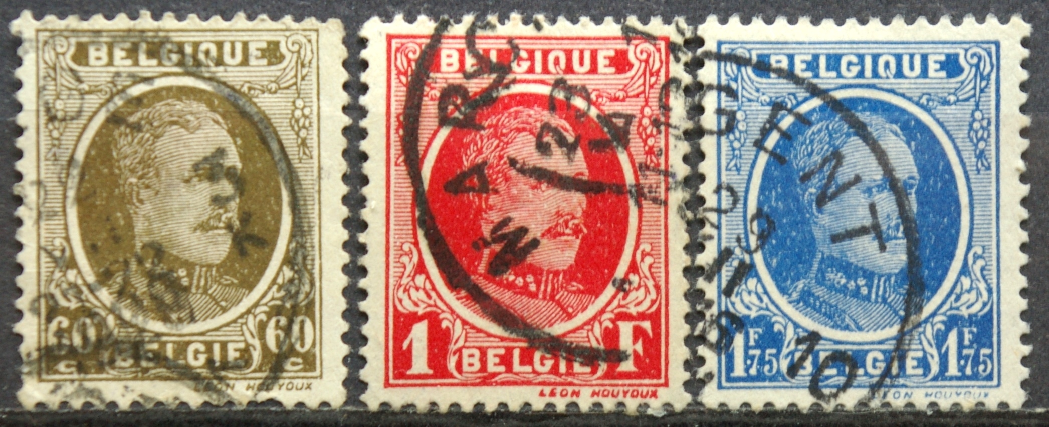 Belgija, pilna serija, MiNr 227-229 Used (O)