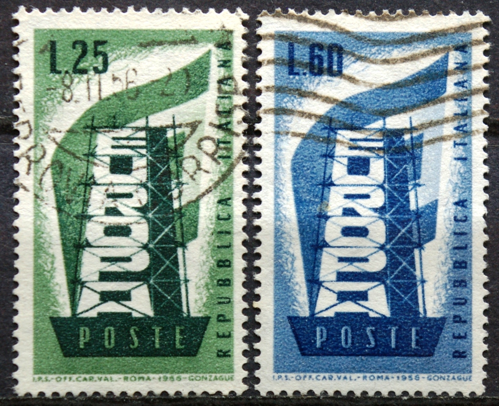 Italija, pilna serija ScNr 715-716 Used(O)