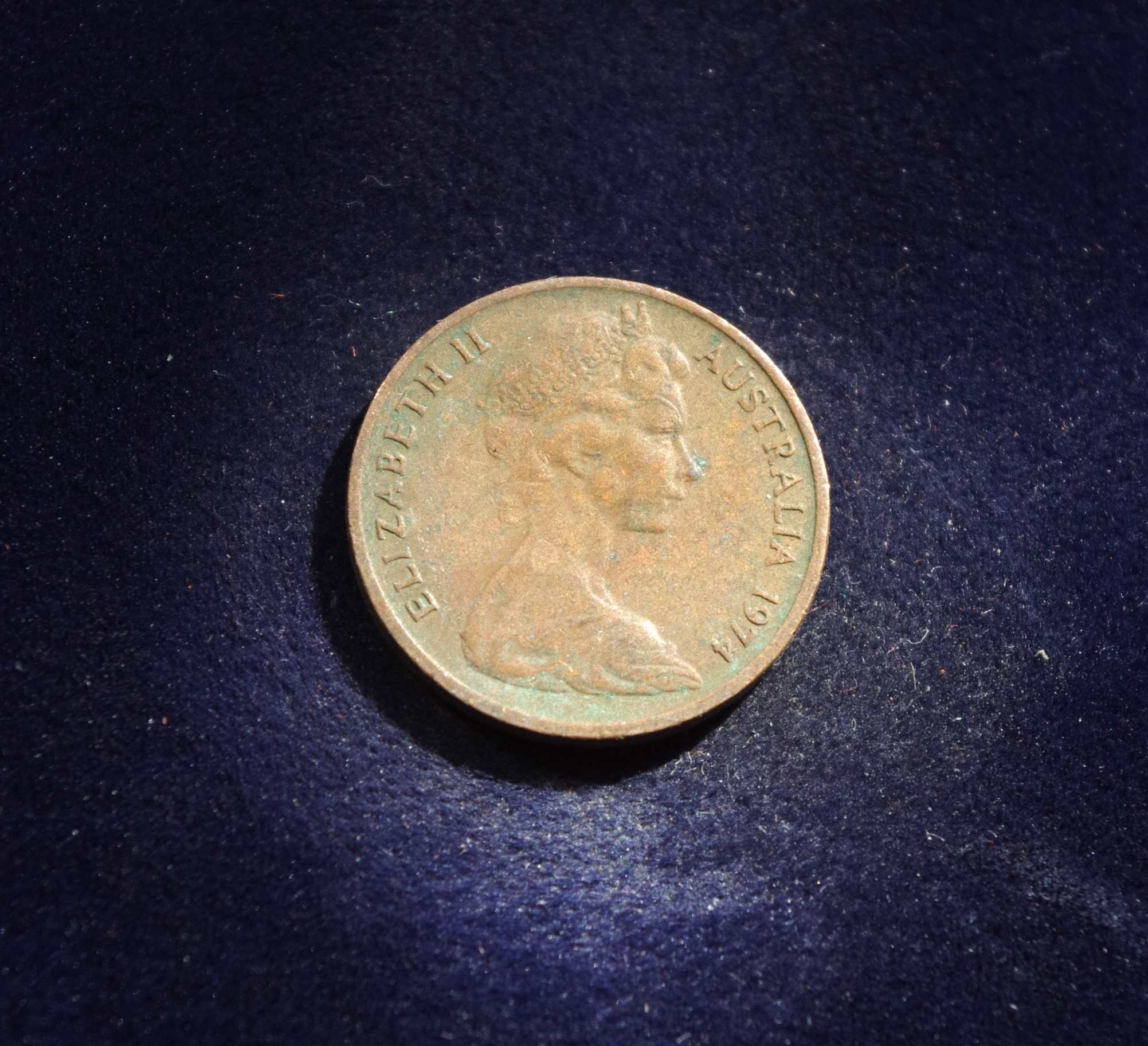 Australija, 1 centas 1974m