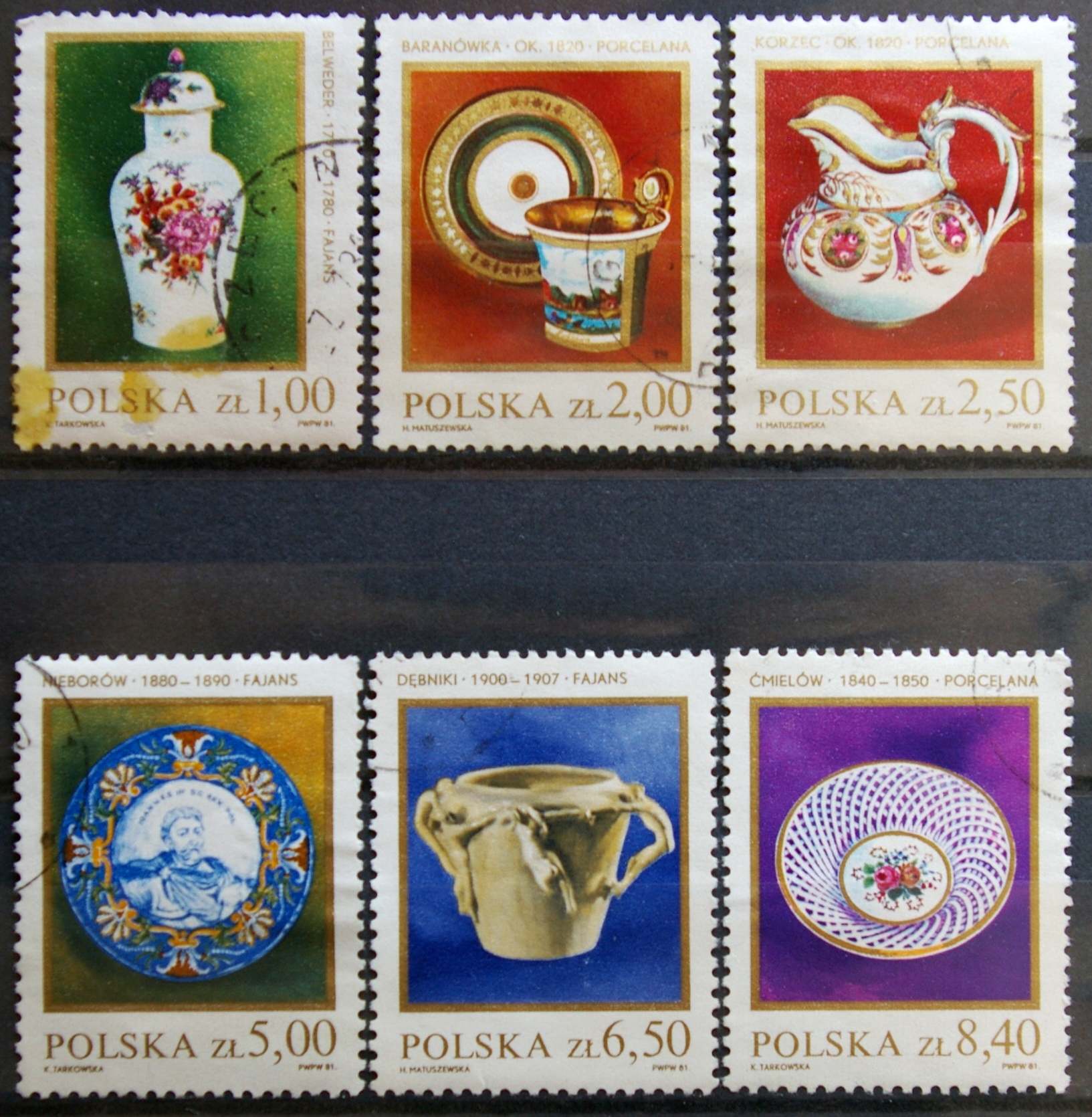 Lenkija, pilna serija ScNr 2443-2448 Used(O)