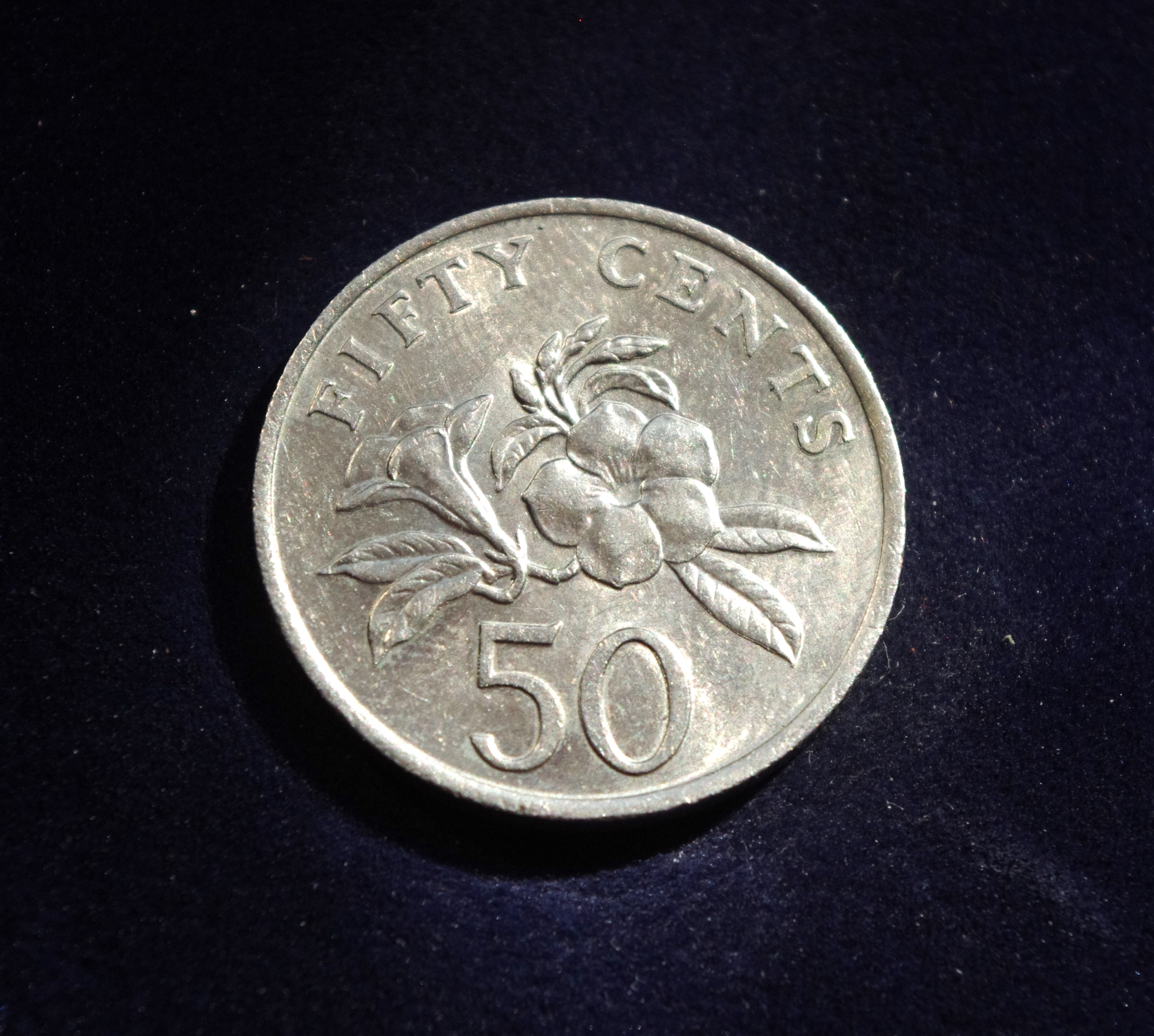 Singapūras, 50 centų 1985m