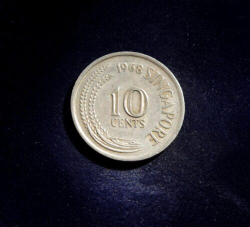 Singapūras, 10 centų 1968m