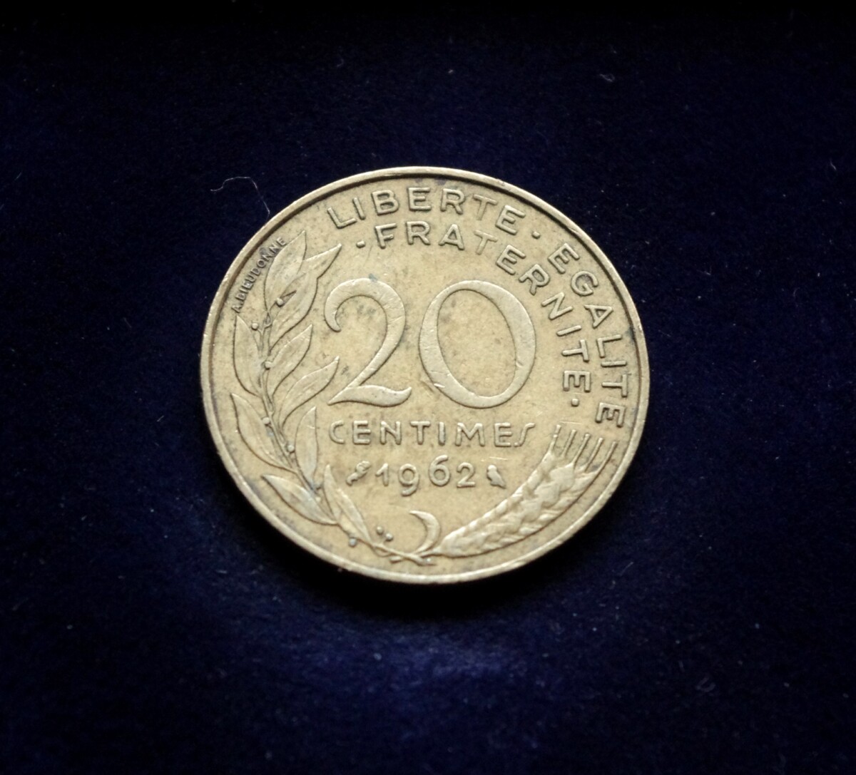 Prancūzija, 20 santimų 1962m