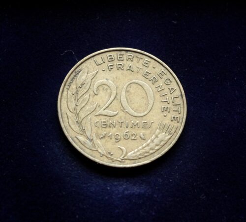 Prancūzija, 20 santimų 1962m