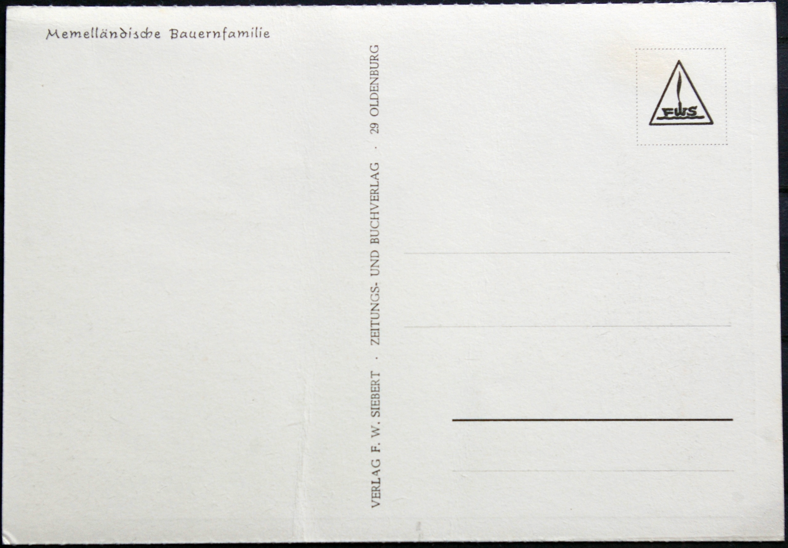 Memel (Klaipėda) senas atvirlaiškis