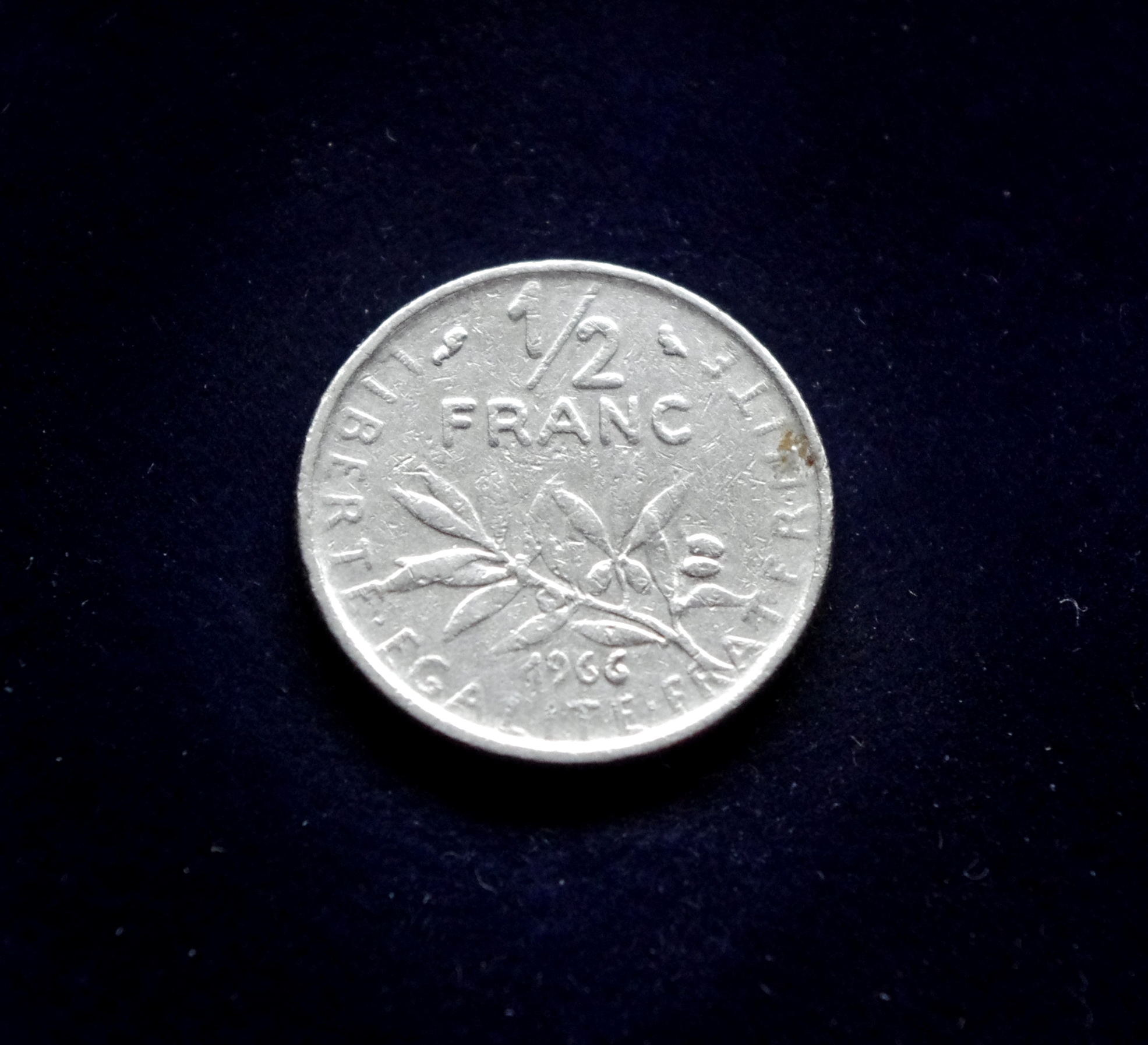 Prancūzija, 1/2 franko, 1966m