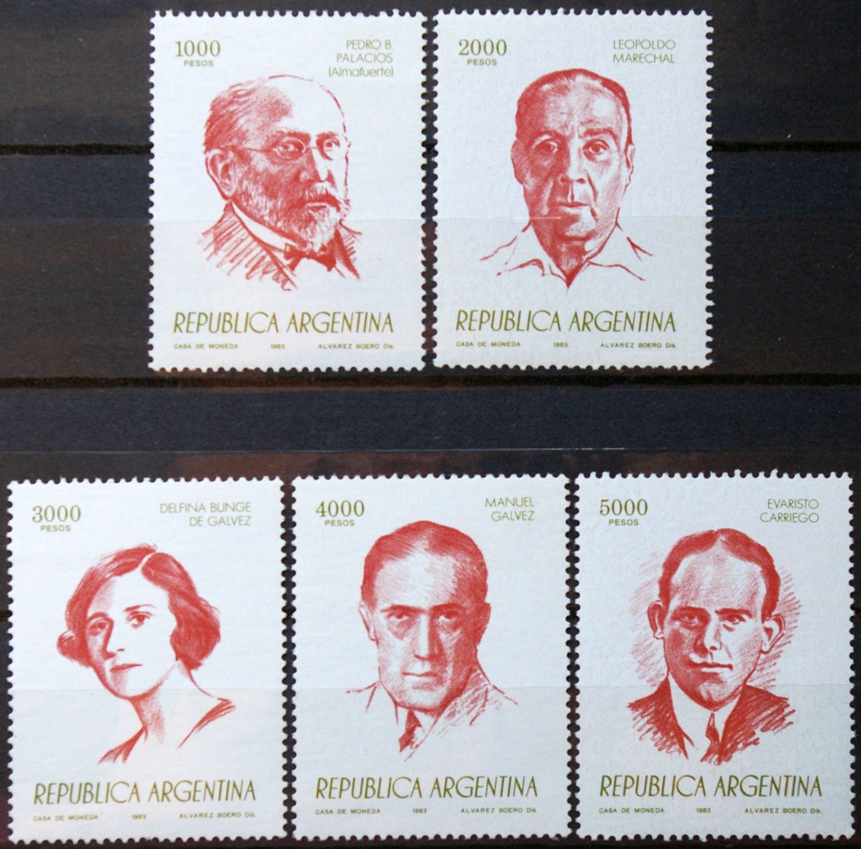 Argentina, pilna serija ScNr 1406-1410 MNH** E