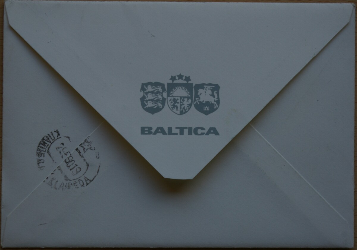 Dailininko A. Šakalio 1989m kolekcinis vokas su atvirute Nr 37A G