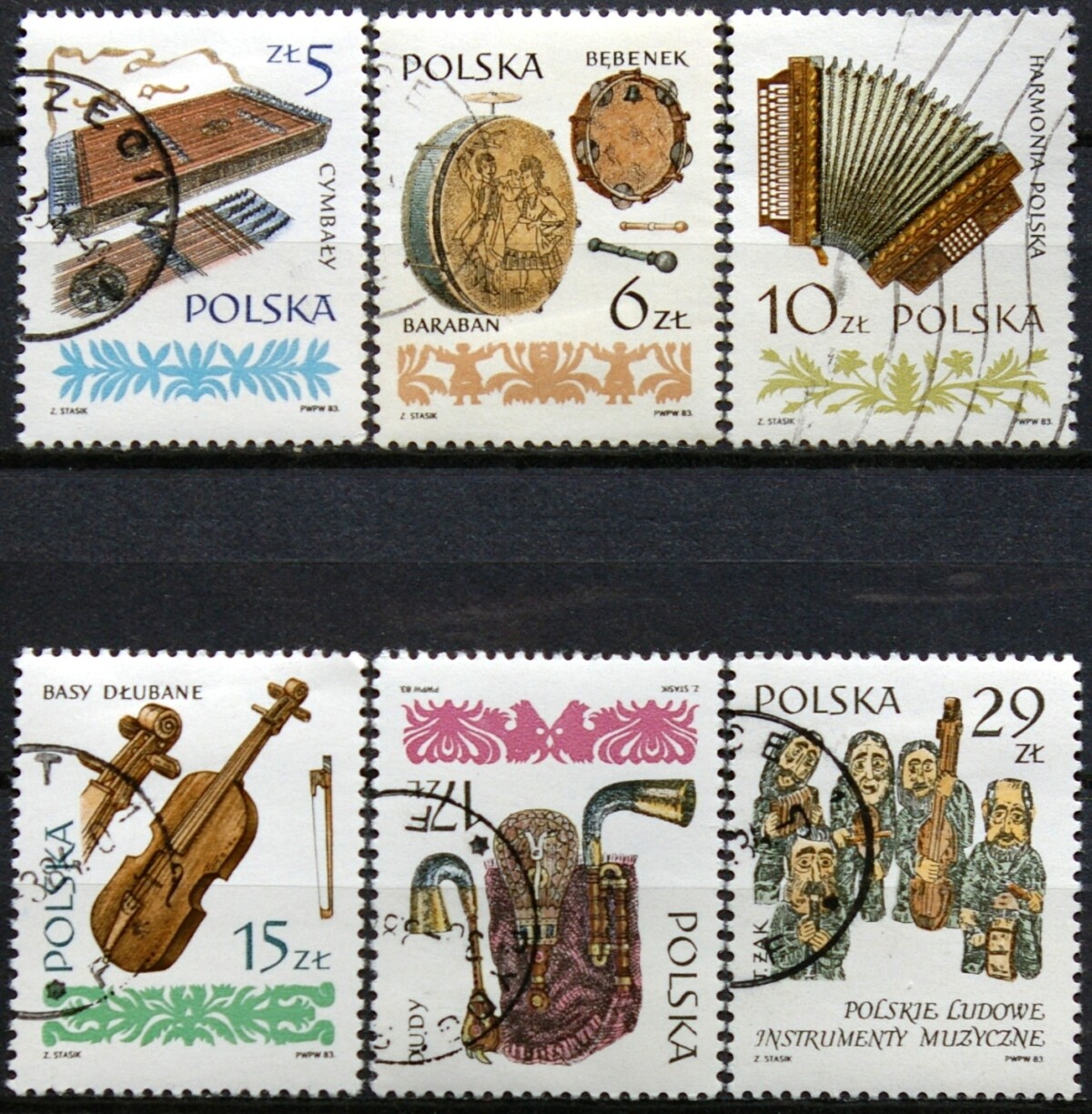 Lenkija, pilna serija MiNr 2899-2904 Used(O)