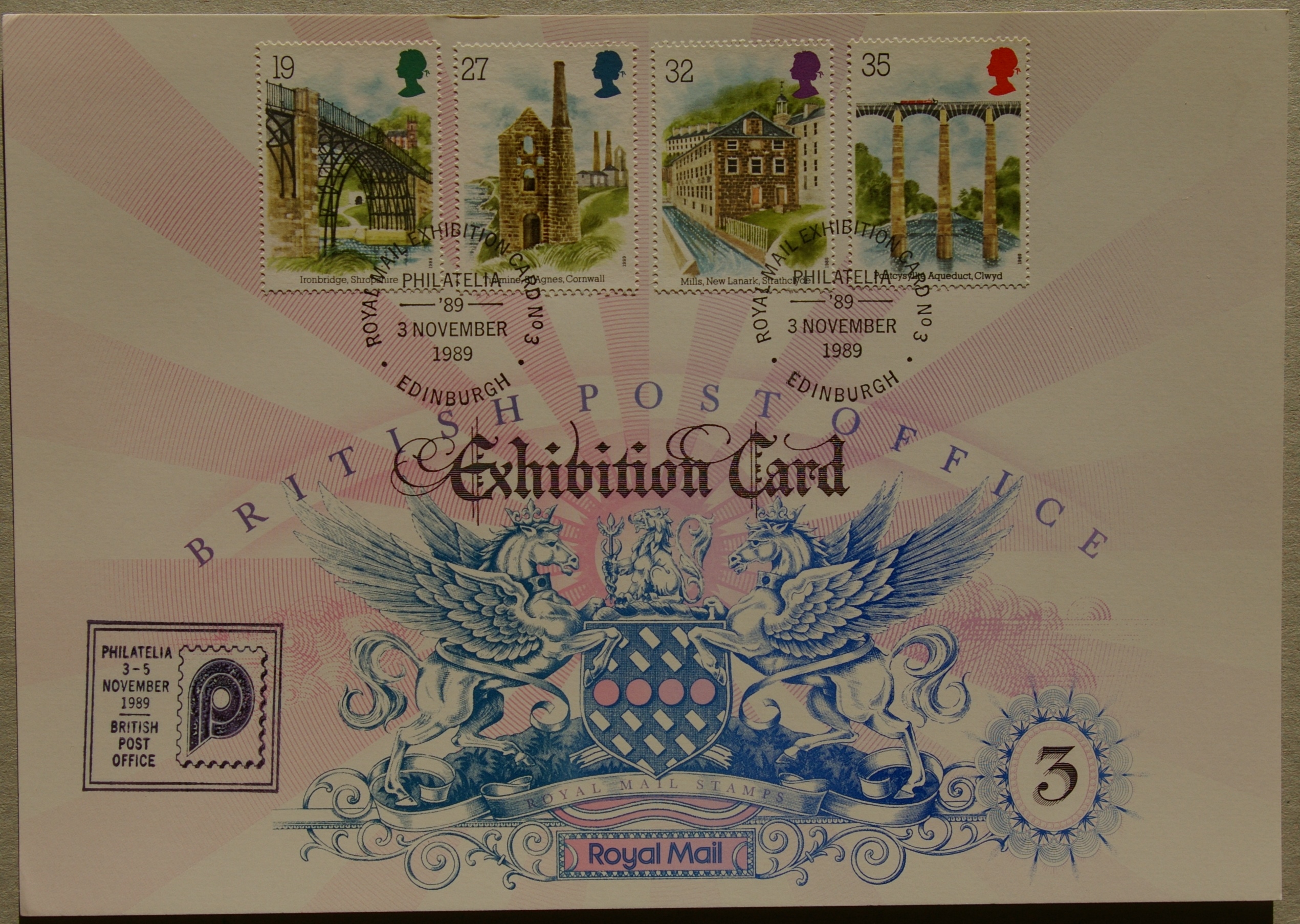 Didžioji Britanija, 1989m filatelijos parodos kortelė