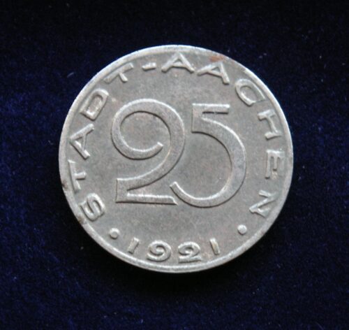 Aacheno notgeldai,  1921m, 25 pfenigiai