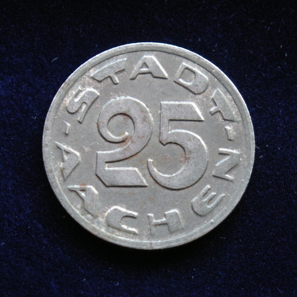 Aacheno notgeldai, 1920m, 25 pfenigiai