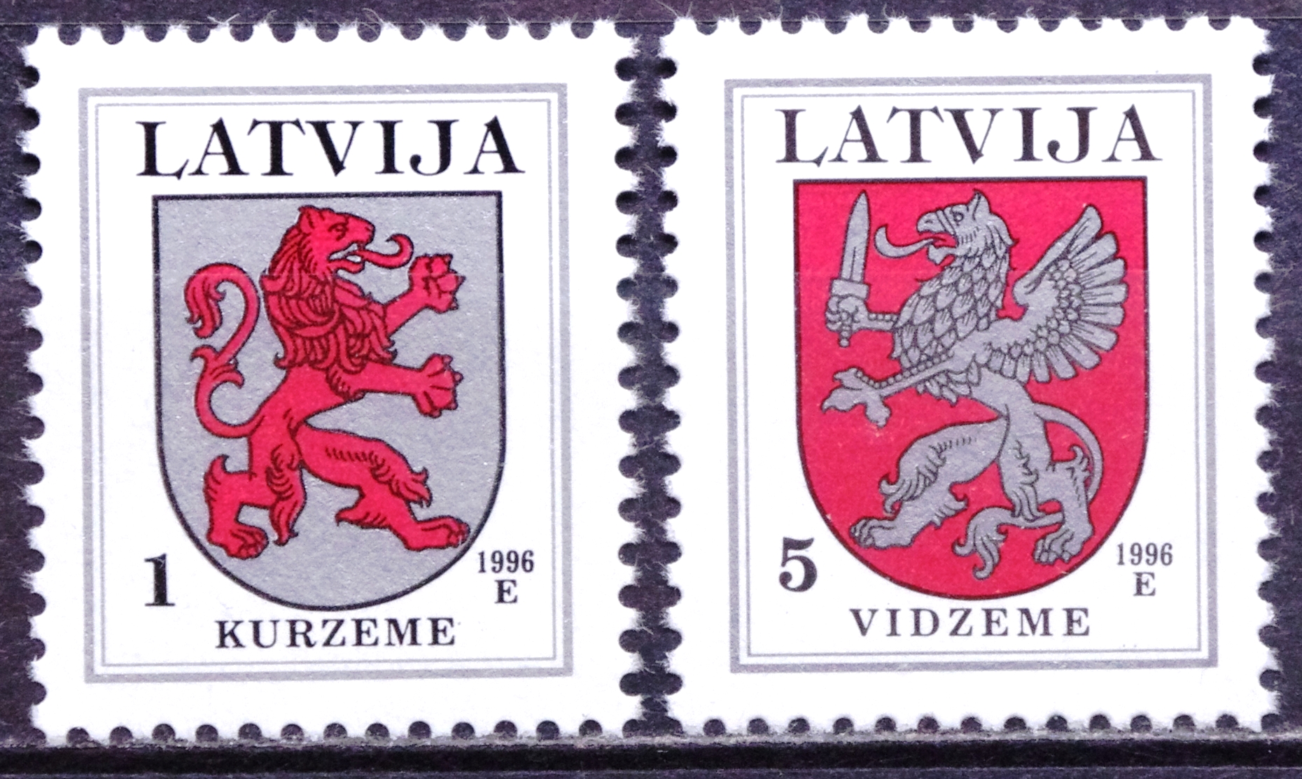Latvija, pilna serija MiNr 371, 373 AII MNH**