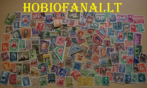 Tarpukario Lietuvos 1919-1940m apie 140 vnt SKIRTINGŲ pašto ženklų