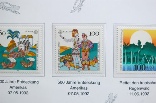 Vokietija, 1992m pašto ženklų rinkinys lankstinuke MNH**