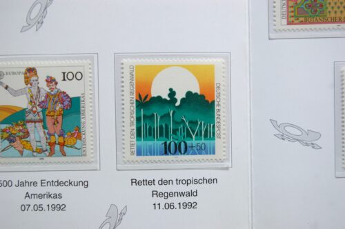 Vokietija, 1992m pašto ženklų rinkinys lankstinuke MNH**