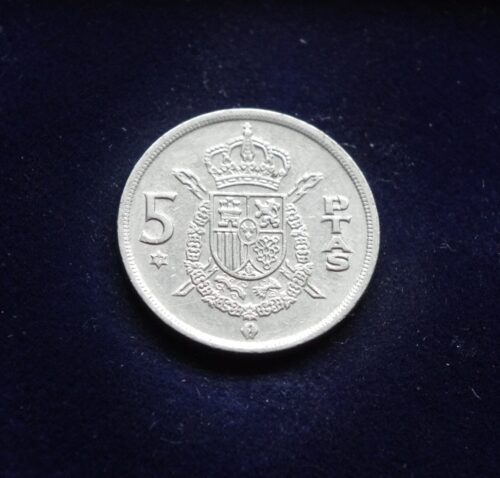 Ispanija, 5 pesetos 1975m *78