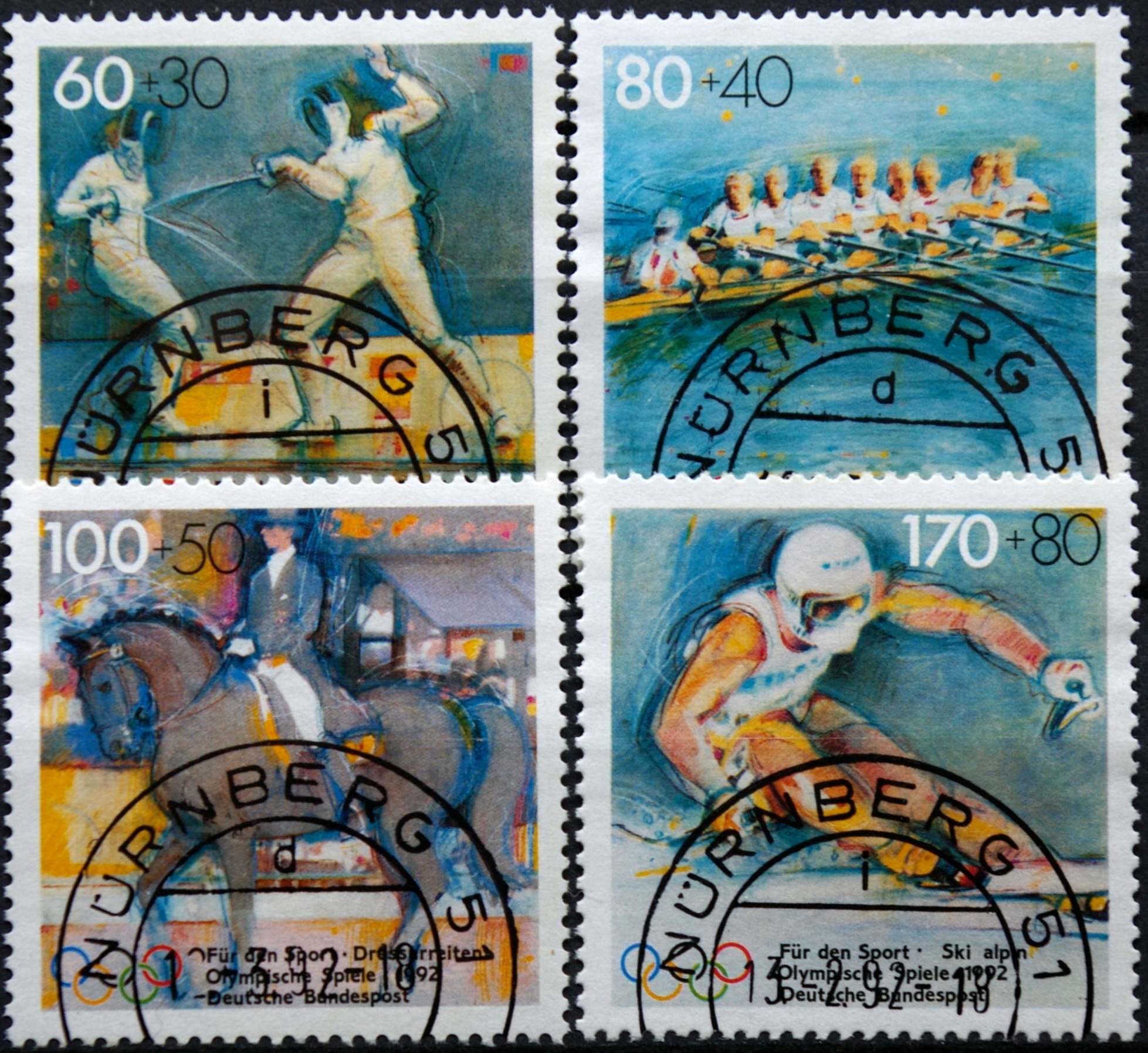 Vokietija, pilna serija MiNr 1592-1594 Used(O) V