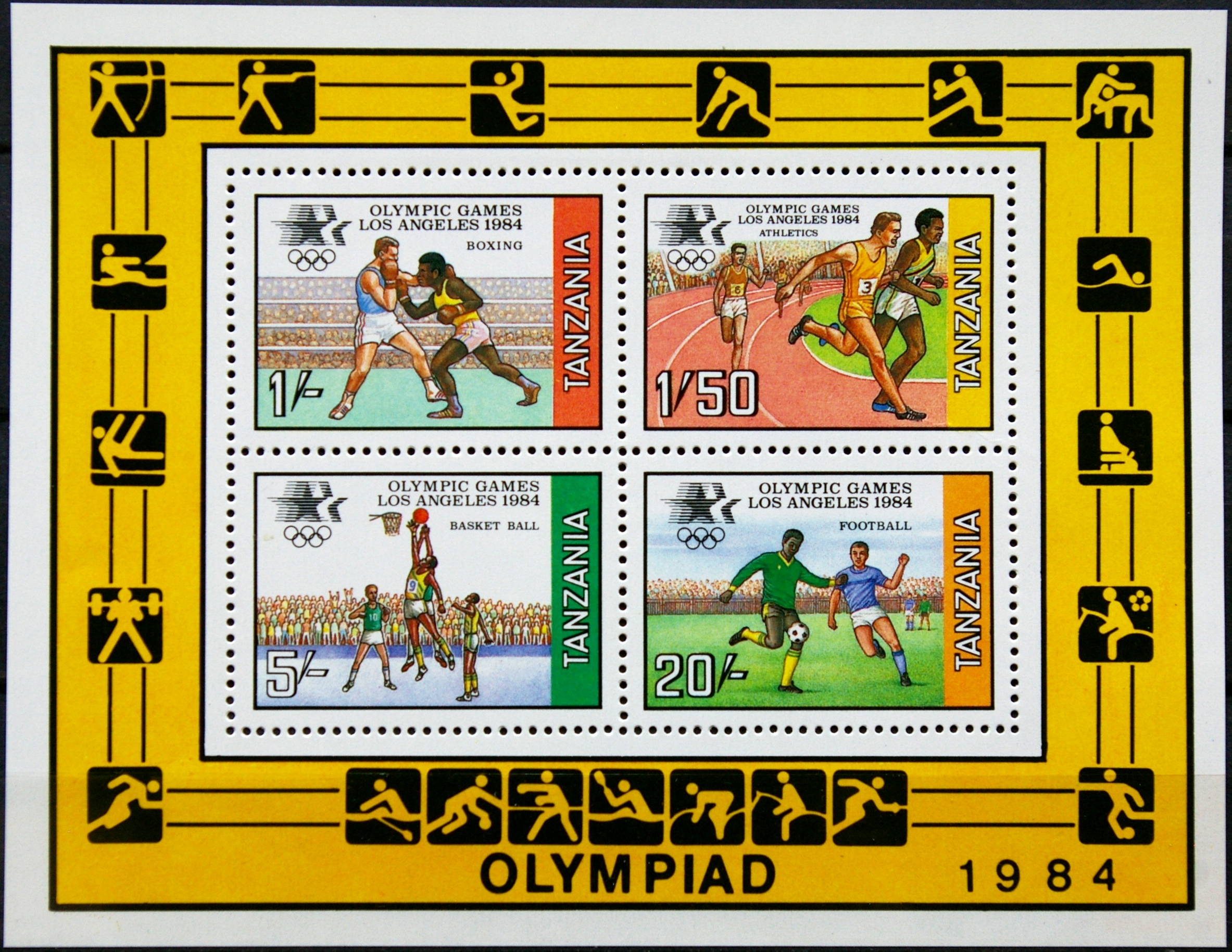 Tanzanija, blokas Nr. 37, MiNr 242-245 MNH** V