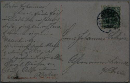 Vokietijos Reichas, Veimaras 1908m atvirlaiškis