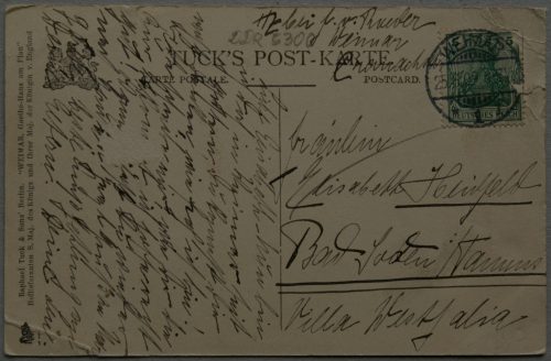 Vokietijos Reichas 1909m atvirlaiškis