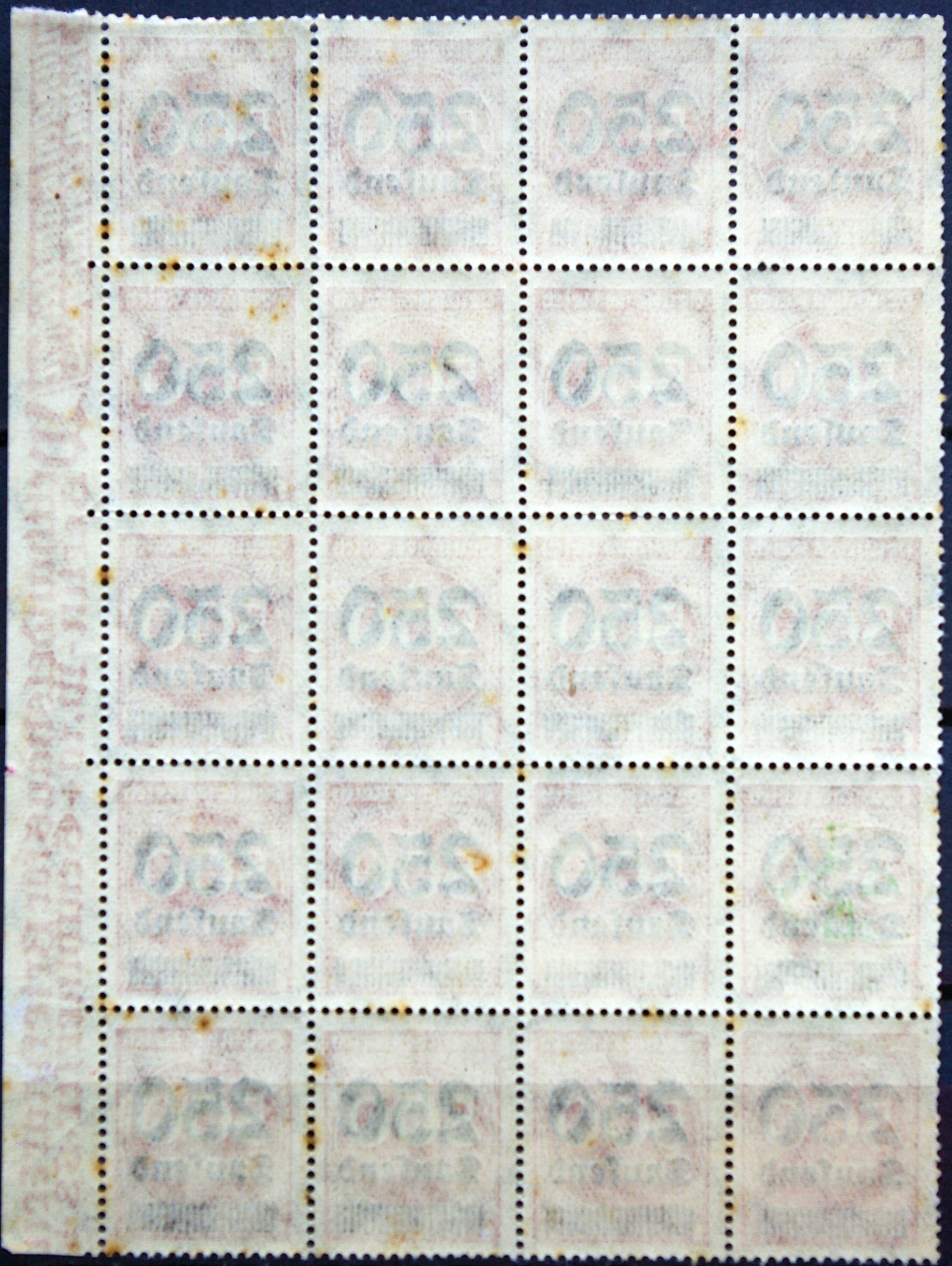 Vokietijos Reichas, lapukas iš 20 ženklų MiNr 295 MNH**