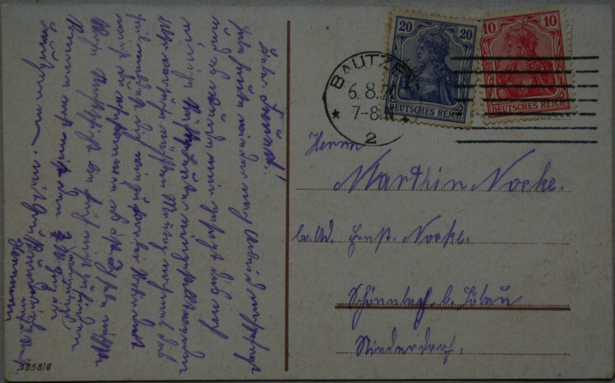 Vokietijos Reichas 1920m atvirlaiškis
