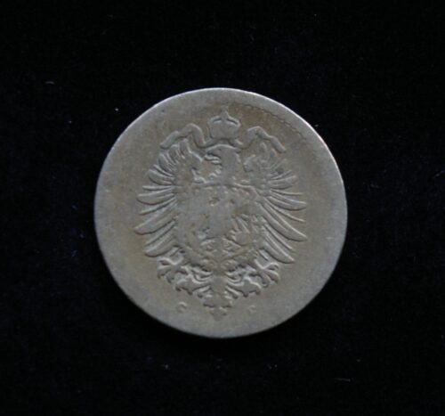Vokietijos Imperija, 5 pfenigiai 1875m-C