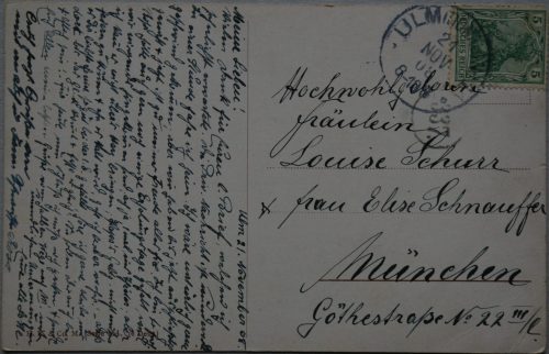 Vokietijos Reichas 1908m atvirlaiškis