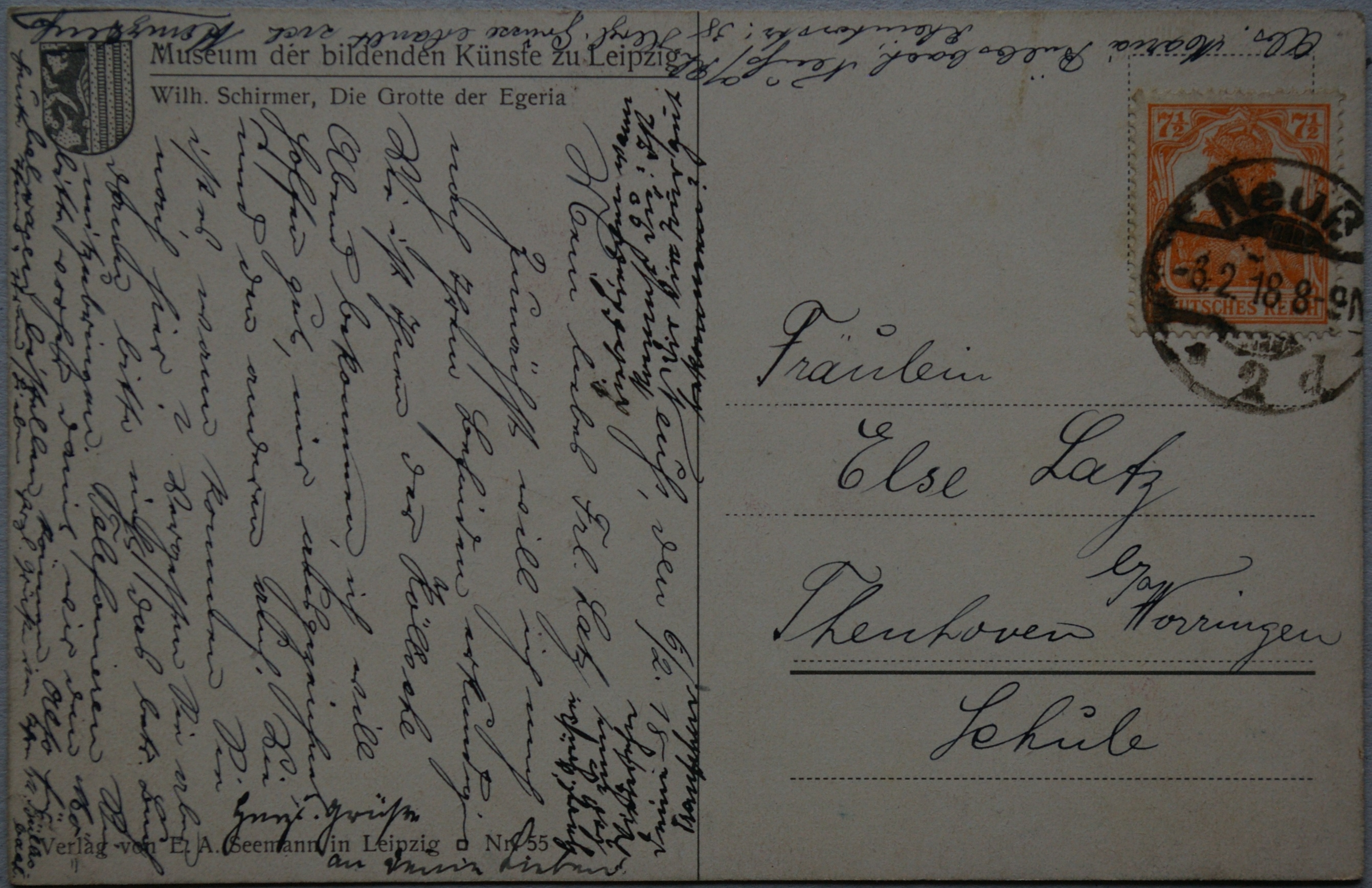 Vokietijos Reichas 1918m atvirlaiškis