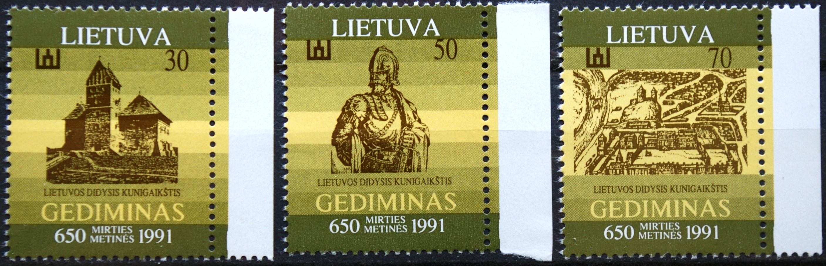 Lietuva, pilna serija MiNr 486-488 MNH**