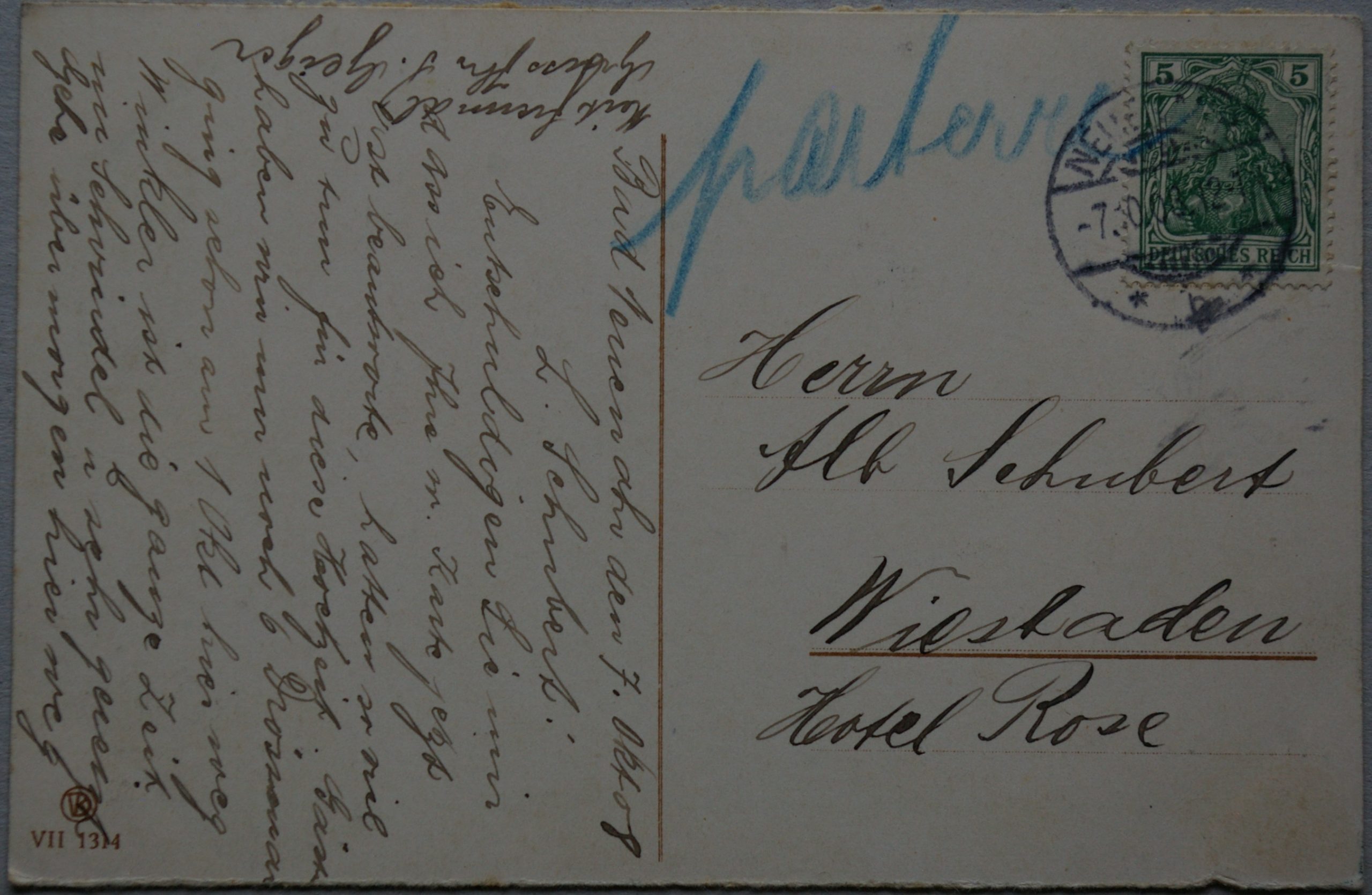 Vokietijos Reichas, Niederwaldas, 1903m atvirlaiškis